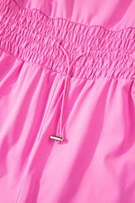 Load image into Gallery viewer, Sachet Pink Plain Sleeveless Loop Drawstring Cinched Waist Romper - Fashion Queen - 13