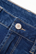 Load image into Gallery viewer, Sail Blue Center Seam Deep Wash Straight Jeans - Fashion Queen - 12