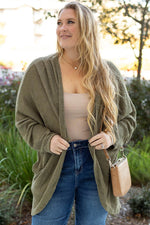 Load image into Gallery viewer, Seagrass Waffle Knit Drop Shoulder Open Front Pocketed Plus Size Cardigan - Fashion Queen - 1