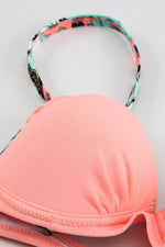 Load image into Gallery viewer, Sexy Pink Padded Gather Push-up Bikini Set - Fashion Queen - 14