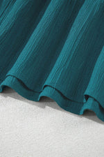 Load image into Gallery viewer, Skobeloff Frilled U Neck Puff Sleeve Belted Ruffle Hem Plus Size Midi Dress - Fashion Queen - 14