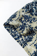 Load image into Gallery viewer, Sky Blue Boho Printed Balloon Sleeve Smocked Peplum Blouse - Fashion Queen - 10