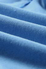 Load image into Gallery viewer, Sky Blue Casual Button Solid Patchwork Trim Hoodie - Fashion Queen - 16