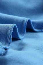 Load image into Gallery viewer, Sky Blue Casual Button Solid Patchwork Trim Hoodie - Fashion Queen - 20