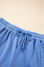 Load image into Gallery viewer, Sky Blue Casual Zipped Short Sleeve Hoodie and Shorts Set - Fashion Queen - 18