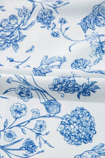 Load image into Gallery viewer, Sky Blue Floral Print Collared V Neck Ric-rac Trim Plus Size Mini Dress - Fashion Queen - 18