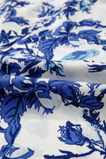 Load image into Gallery viewer, Sky Blue Floral Print Notched Neck Elegant Blouse - Fashion Queen - 13
