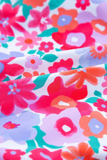 Load image into Gallery viewer, Sky Blue Plus Size Floral Print Twisted High Waist Bikini Set - Fashion Queen - 28