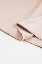 Load image into Gallery viewer, Smoke Gray Shirred Dolman Sleeve Satin Blouse - Fashion Queen - 11