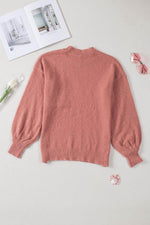 Load image into Gallery viewer, Solid Color Puffy Sleeve Pocketed Sweater - Fashion Queen - 11