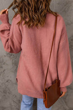 Load image into Gallery viewer, Solid Color Puffy Sleeve Pocketed Sweater - Fashion Queen - 2