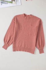 Load image into Gallery viewer, Solid Color Puffy Sleeve Pocketed Sweater - Fashion Queen - 9