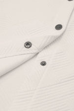 Load image into Gallery viewer, Solid Textured Flap Pocket Buttoned Shacket - Fashion Queen - 15