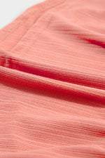 Load image into Gallery viewer, Tomato Red Shirred V Neck Short Flutter Sleeve Textured Blouse - Fashion Queen - 15