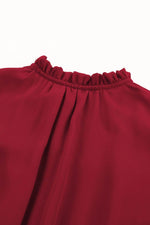 Load image into Gallery viewer, V Neck Long Sleeve Ruffle Tiered Mini Dress - Fashion Queen - 18