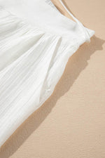 Load image into Gallery viewer, White Casual Tie Waist Pleated Wide Leg Pants - Fashion Queen - 17