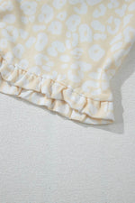 Load image into Gallery viewer, White Cheetah Print Two Piece Loose Fit Cozy Loungewear - Fashion Queen - 13