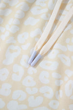 Load image into Gallery viewer, White Cheetah Print Two Piece Loose Fit Cozy Loungewear - Fashion Queen - 15