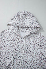 Load image into Gallery viewer, White Classic Leopard Hoodie and Shorts Set - Fashion Queen - 5