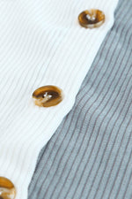 Load image into Gallery viewer, White Color Block Button Shirt with Pocket - Fashion Queen - 7