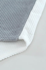 Load image into Gallery viewer, White Color Block Button Shirt with Pocket - Fashion Queen - 9