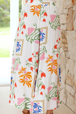 Load image into Gallery viewer, White Colorful Printed Square Neck Tank and Wide Leg Pants Set - Fashion Queen - 12