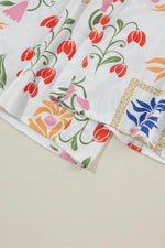 Load image into Gallery viewer, White Colorful Printed Square Neck Tank and Wide Leg Pants Set - Fashion Queen - 19