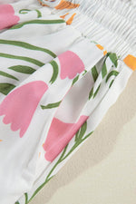 Load image into Gallery viewer, White Colorful Printed Square Neck Tank and Wide Leg Pants Set - Fashion Queen - 20