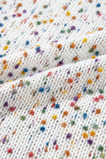 Load image into Gallery viewer, White Confetti Rib Knit Long Sleeve Cardigan - Fashion Queen - 16