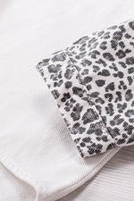 Load image into Gallery viewer, White Contrast Leopard Denim Jacket - Fashion Queen - 17