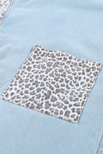 Load image into Gallery viewer, White Contrast Leopard Denim Jacket - Fashion Queen - 27