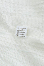 Load image into Gallery viewer, White Cowl Neck Textured Sweatshirt - Fashion Queen - 13