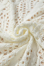Load image into Gallery viewer, White Fashion Open Knit Hooded Beach Cover Up - Fashion Queen - 23