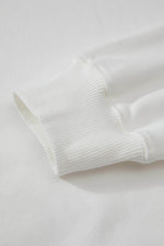 Load image into Gallery viewer, White Fleece Lined Kangaroo Pocket Drawstring Chunky Hoodie - Fashion Queen - 26