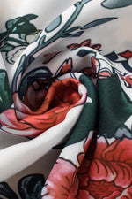 Load image into Gallery viewer, White Floral Print Lace V Neck Tank Top - Fashion Queen - 11