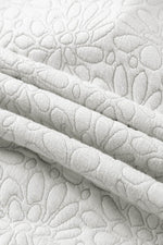 Load image into Gallery viewer, White Floral Quilted Jacket - Fashion Queen - 18