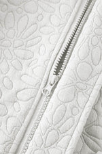 Load image into Gallery viewer, White Floral Quilted Jacket - Fashion Queen - 21