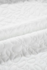 Load image into Gallery viewer, White Floral Quilted Jacket - Fashion Queen - 22