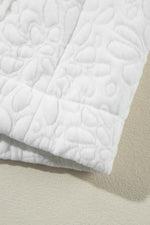 Load image into Gallery viewer, White Floral Quilted Jacket - Fashion Queen - 23