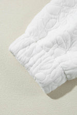 Load image into Gallery viewer, White Floral Quilted Jacket - Fashion Queen - 25