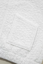 Load image into Gallery viewer, White Floral Quilted Jacket - Fashion Queen - 26