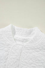 Load image into Gallery viewer, White Floral Quilted Jacket - Fashion Queen - 27