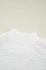 Load image into Gallery viewer, White Floral Quilted Jacket - Fashion Queen - 28