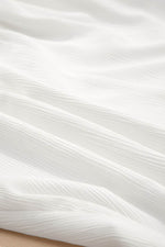 Load image into Gallery viewer, White Frilly Off Shoulder Lace Insert Sleeve Textured Blouse - Fashion Queen - 10