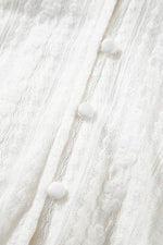 Load image into Gallery viewer, White Lace Spaghetti Strap V Neck Loose Fit Romper - Fashion Queen - 19