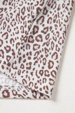 Load image into Gallery viewer, White Leopard Print Long Sleeve and Pants Pajamas Set - Fashion Queen - 10