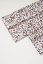 Load image into Gallery viewer, White Leopard Print Long Sleeve and Pants Pajamas Set - Fashion Queen - 15