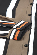 Load image into Gallery viewer, White Navy Striped Modern Women Shirt - Fashion Queen - 28