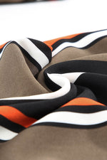 Load image into Gallery viewer, White Navy Striped Modern Women Shirt - Fashion Queen - 30