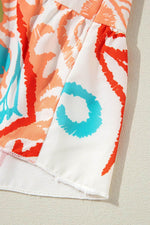 Load image into Gallery viewer, White Printed Tribal Bracelet Sleeve Buttoned Mini Dress - Fashion Queen - 21